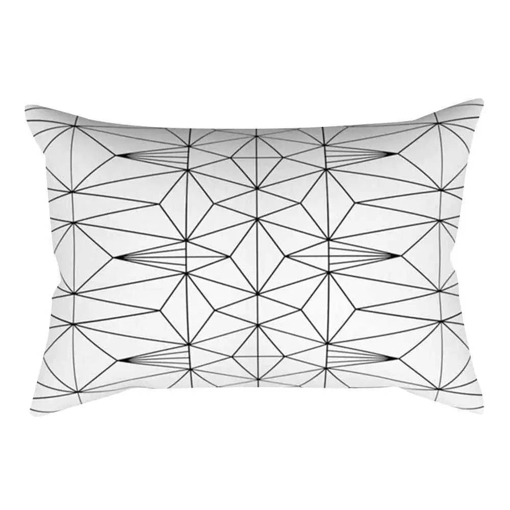 Vika Black & White Striped Rectangular Cushion Cover 30x50cm 14:193#236;5:201298989#30x50cm Cushion Covers