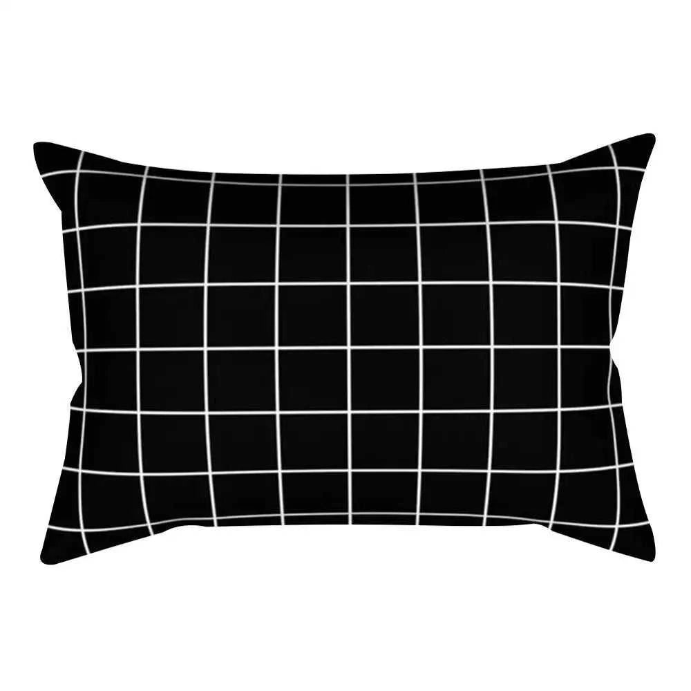 Vika Black & White Striped Rectangular Cushion Cover 30x50cm 14:193#236;5:201298989#30x50cm Cushion Covers