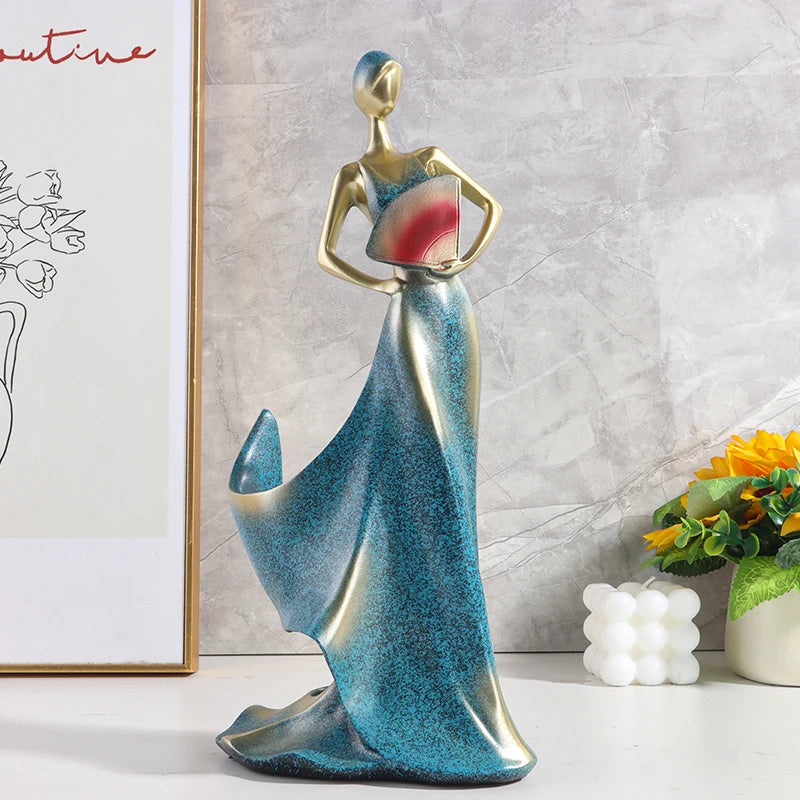 Vinie wine bottle holder sculpture as premium home decor accent piece