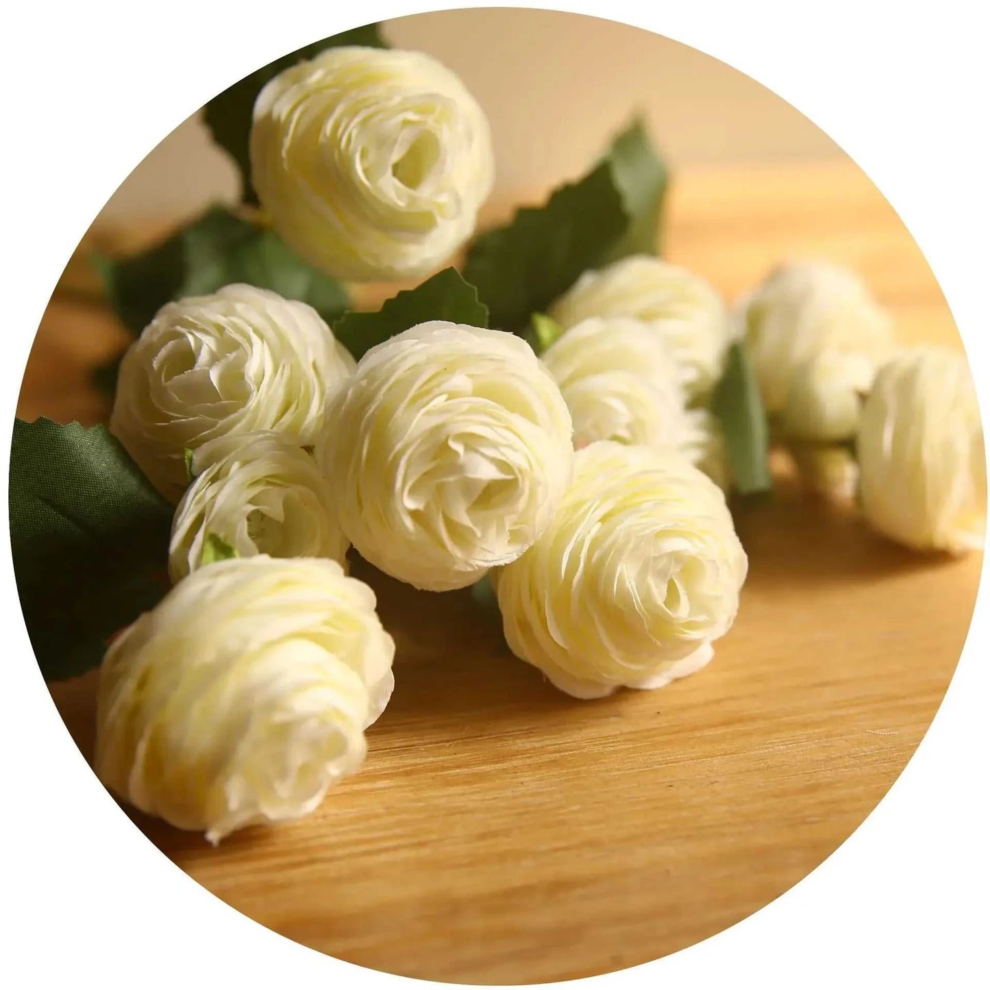 Emma Artificial Lotus Flowers - 3 Head Silk Arrangement for Weddings & Home 14:350852 Artificial Flowers