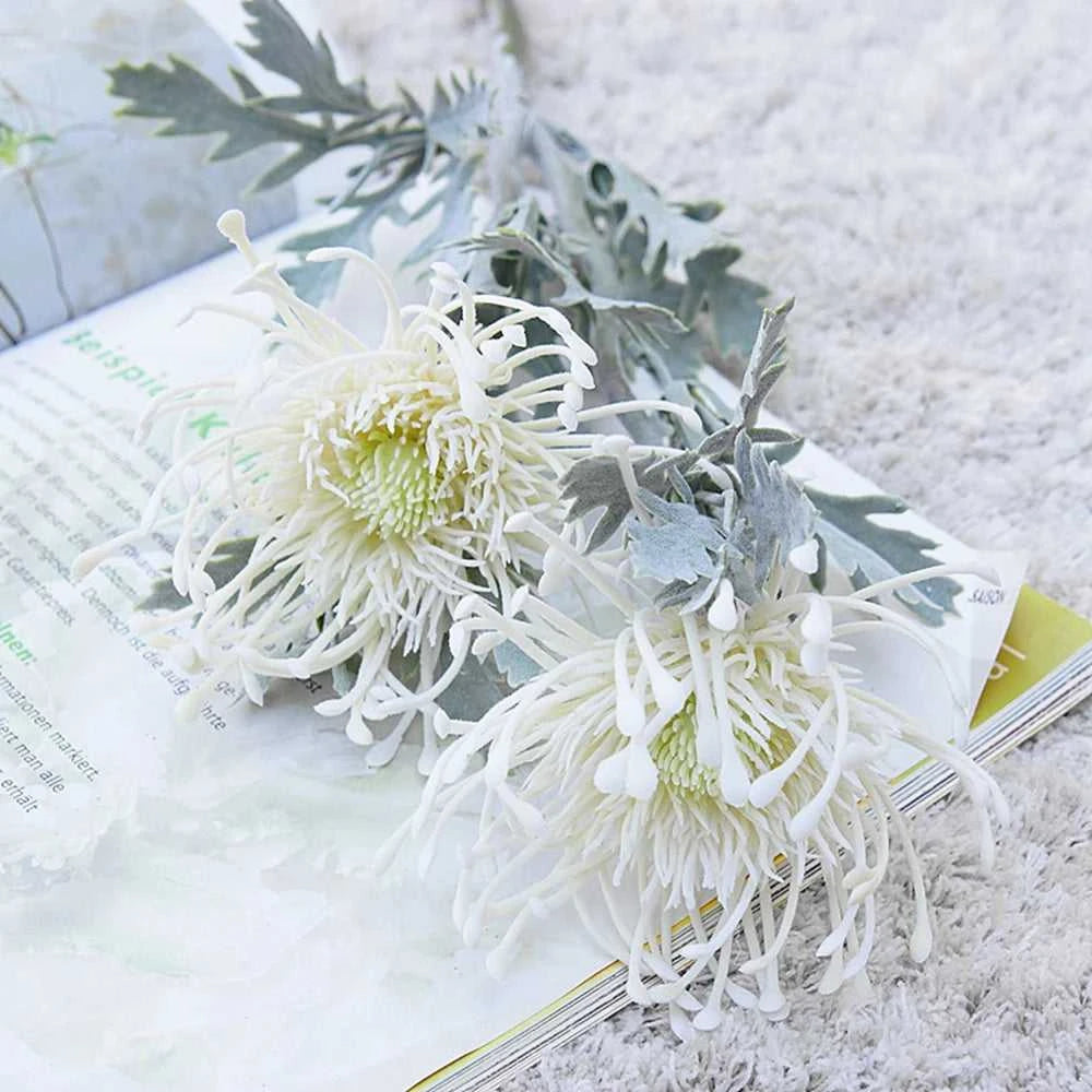 Fluff Artificial Pincushion Flowers - Crab Claw Branch for Wedding & Home Decor 14:1052 Pink Artificial Flowers