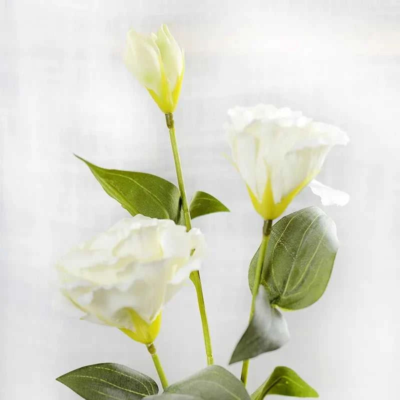Haya Artificial Silk Eustoma Flowers - Home Decor 14:193#Deep Pink Purple Artificial Flowers