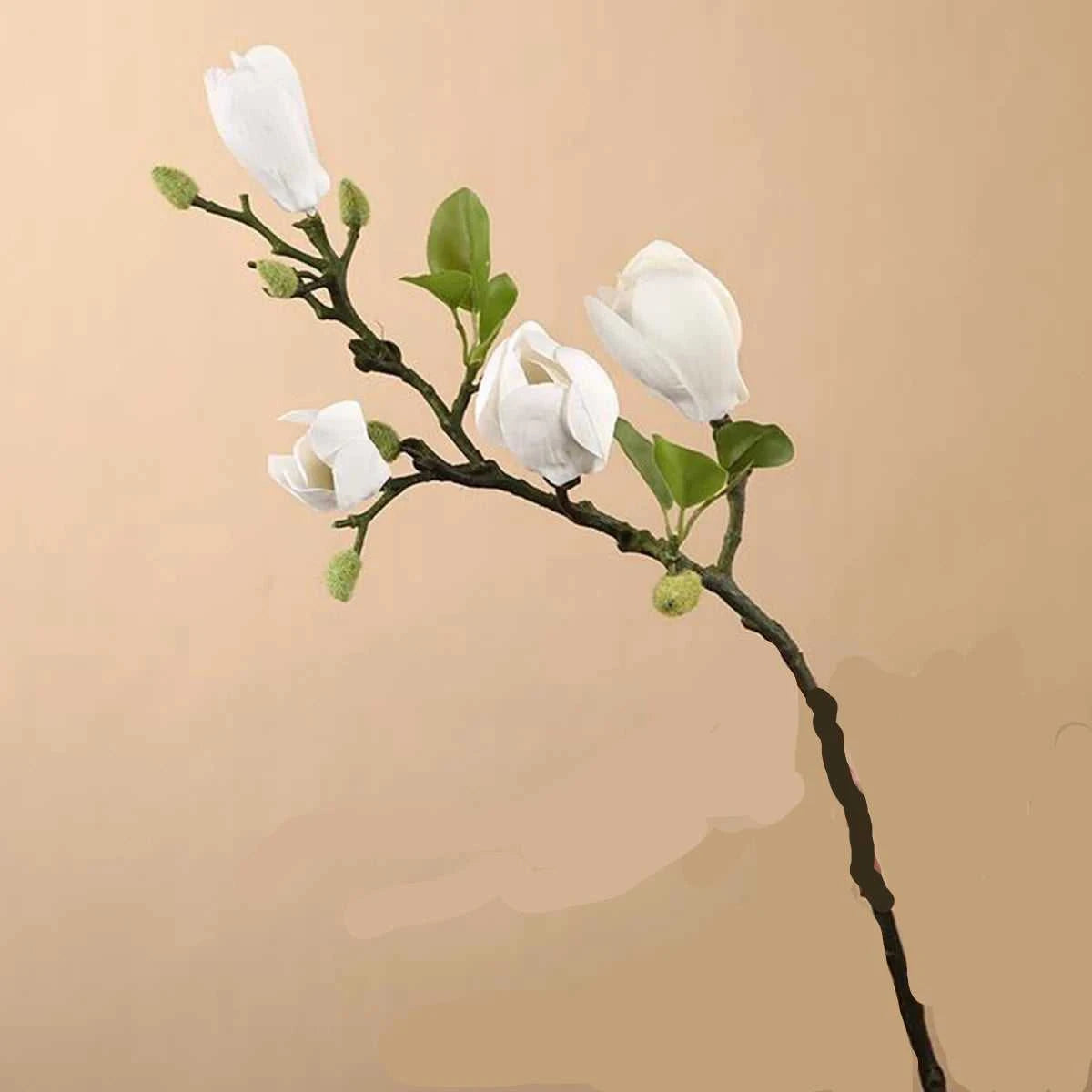 Bobo Silk Magnolia Bouquet - Artificial Flowers for Wedding & Home Decor 14:366;5:100014066#1pc Artificial Flowers