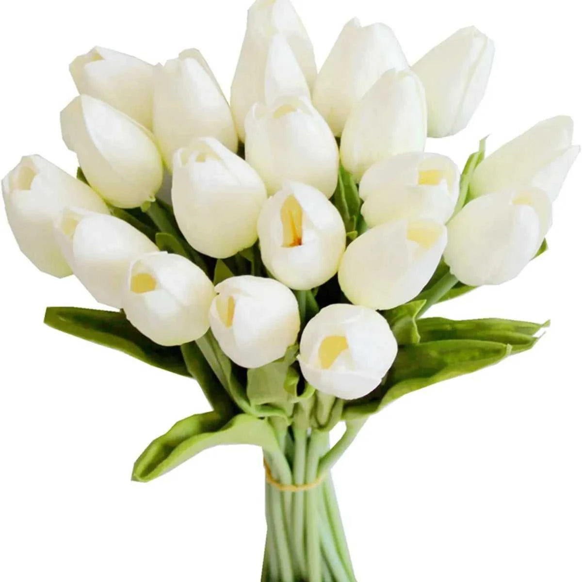 Felicia Artificial Tulips - 10 Realistic Touch Flowers for Home & Wedding Decor 14:29#1;5:361386#10pcs Artificial Flowers