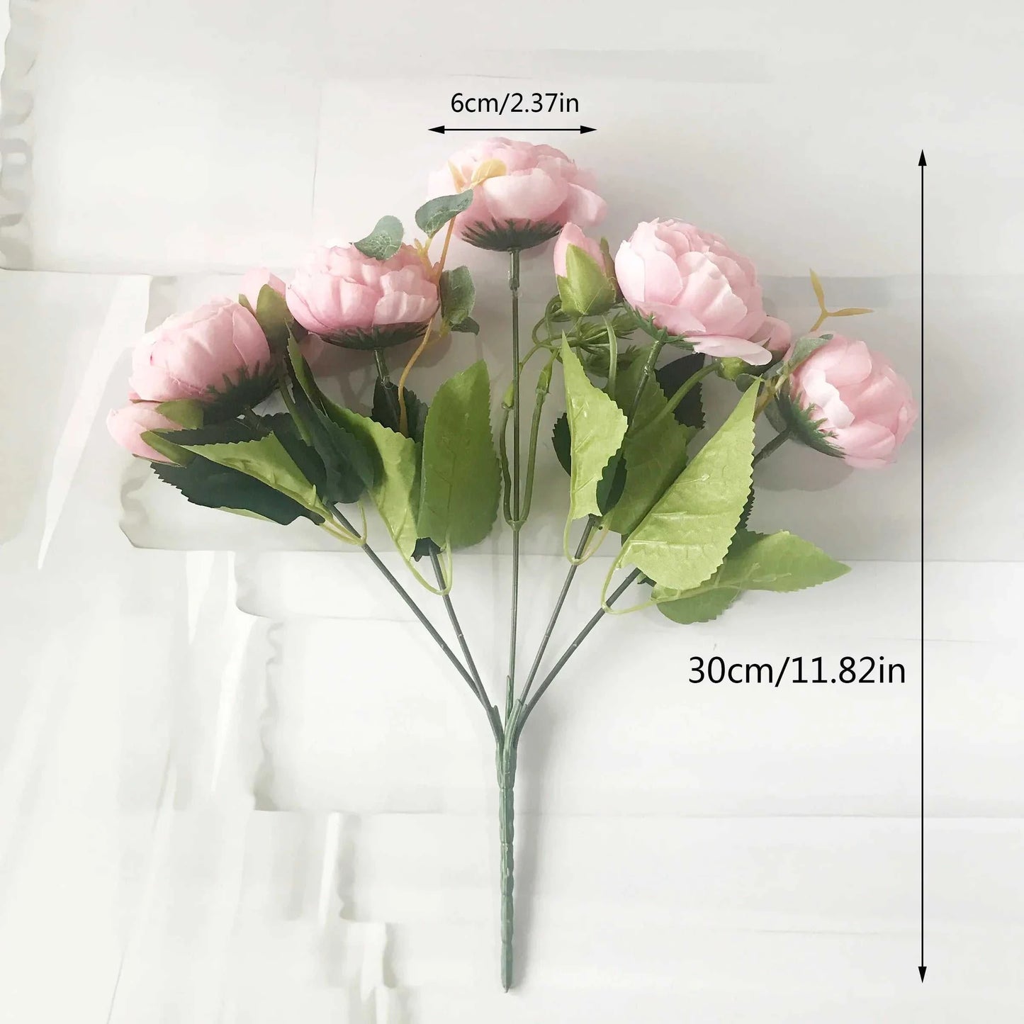 Yuko Silk Peony Bouquet - Premium Artificial Flowers | 30cm Faux Peonies 14:771#1 Artificial Flowers