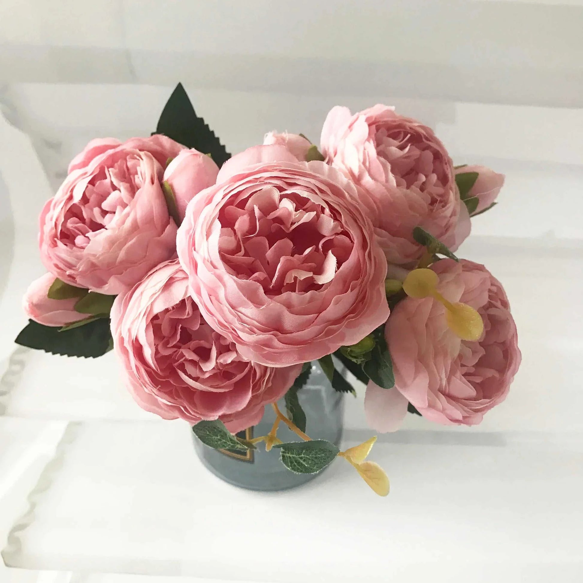 Yuko Silk Peony Bouquet - Premium Artificial Flowers | 30cm Faux Peonies 14:771#1 Artificial Flowers