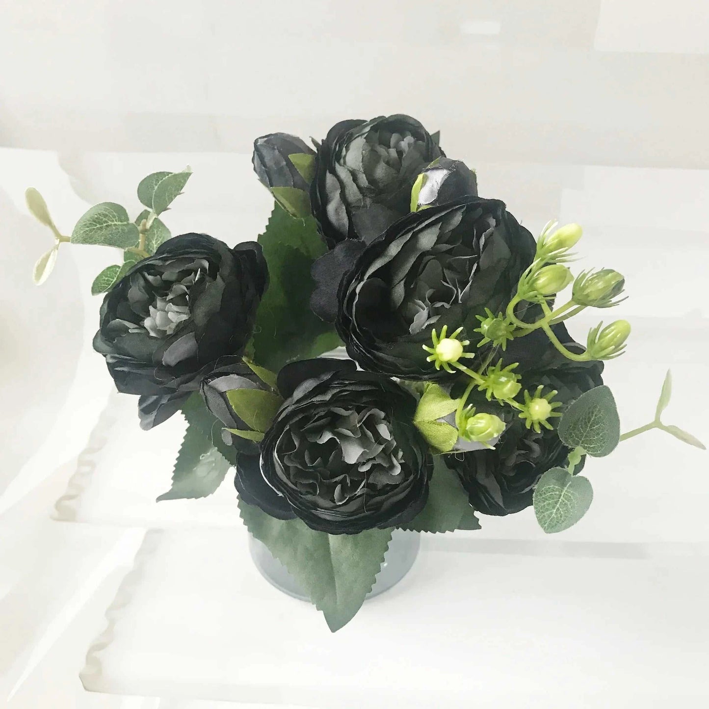 Yuko Silk Peony Bouquet - Premium Artificial Flowers | 30cm Faux Peonies 14:771#1 Artificial Flowers
