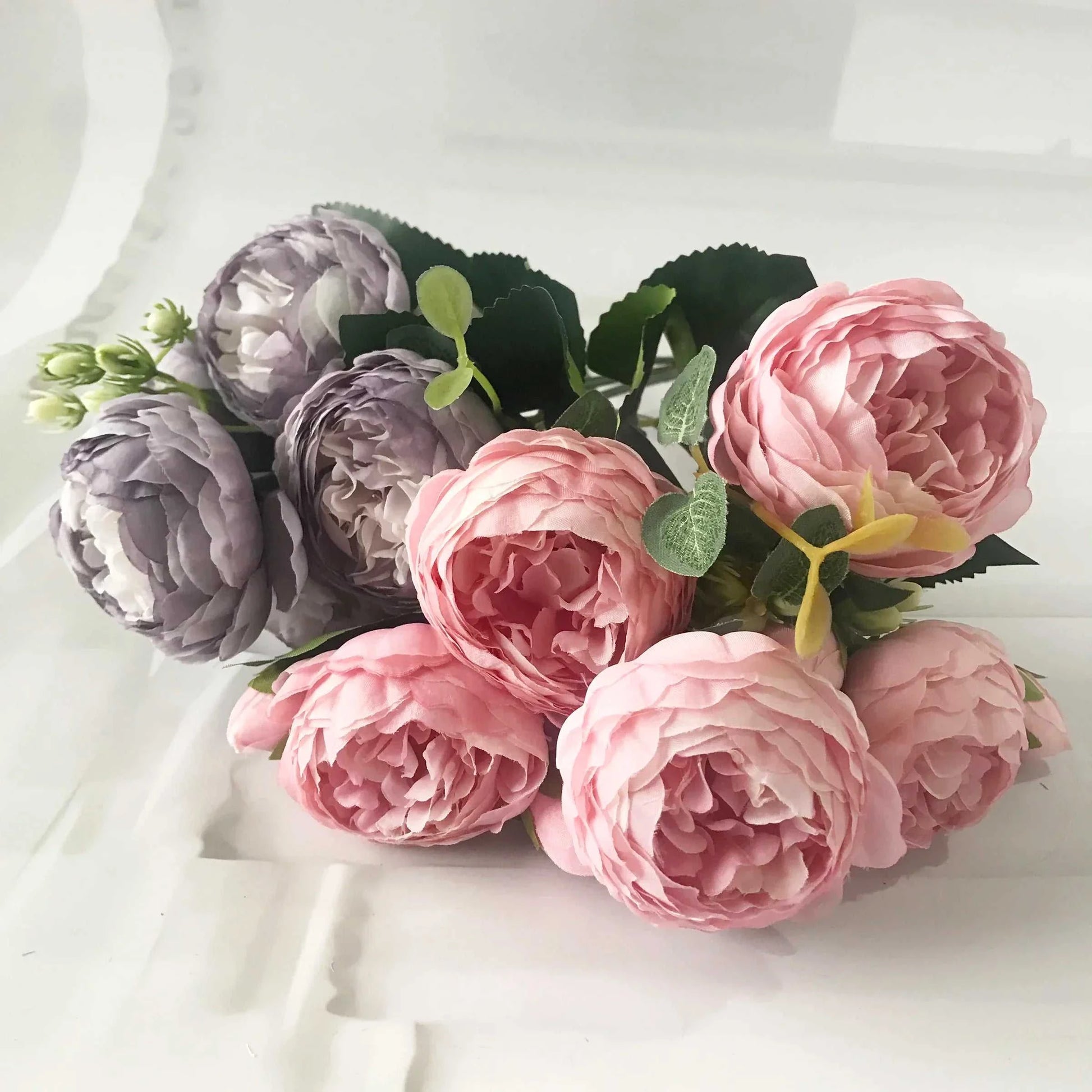 Yuko Silk Peony Bouquet - Premium Artificial Flowers | 30cm Faux Peonies 14:771#1 Artificial Flowers